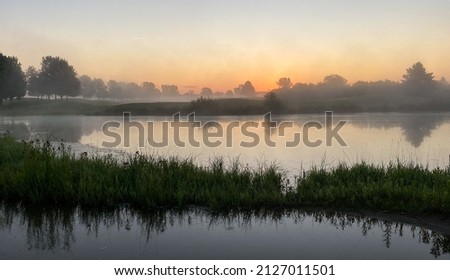 Golf Course Pond at Sunrise