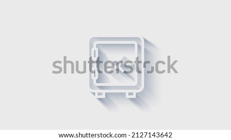 Money, finance, payments. Finance 3D shadow icon design. outline web icon. Motion graphics.