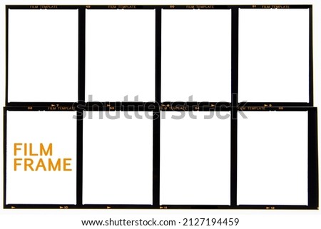 Medium format color film frame.With white space.text space. Royalty-Free Stock Photo #2127194459