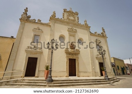 Santia Maria delle Grazie church of Sanarica, Lecce province, Apulia, Italy, in Baroque style