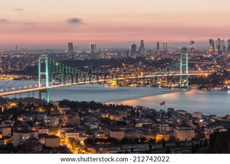 Bosphorus Bridge Royalty-Free Stock Photo #212742022