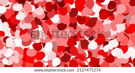 Light red vector pattern with abstract shapes. Modern abstract illustration with gradient random forms. Smart design for your business.