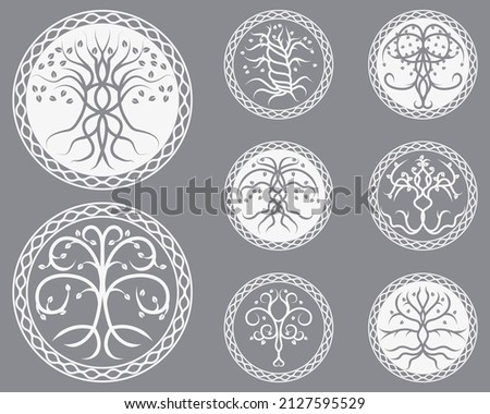 Free celtic tree vector and paper art