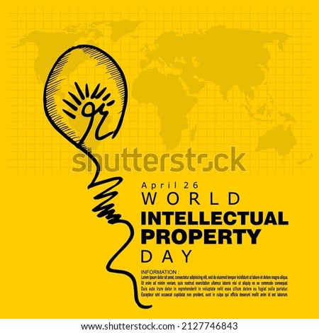 world intellectual property day, Poster and Banner Royalty-Free Stock Photo #2127746843