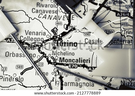 Torino on the Europe map