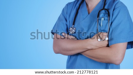 success smart medical doctor working with operating room as concept