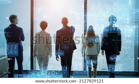 Business network concept. Human Resources. Group of businesspeople.