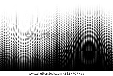 Vector halftone tonal fade abstract vector background. Half tone pattern with smooth black and white transitions. Royalty-Free Stock Photo #2127909755