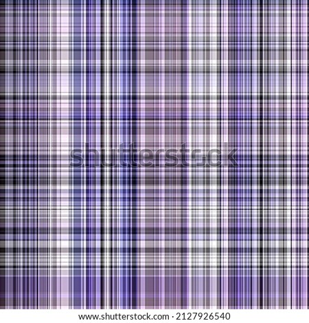 Peri purple diagonal tartan color of the year seamless pattern texture. Tonal gingham, grunge check trendy texture background. Soft blue white wash textile effect material tiles watch.