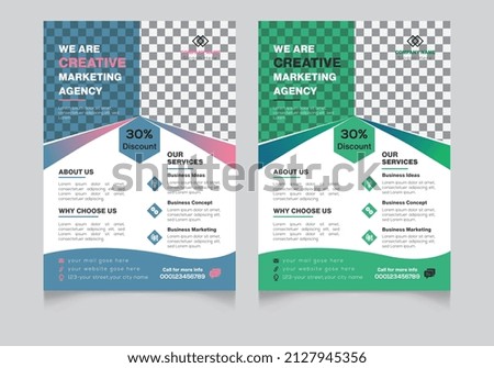 Corporate Marketing Flyer a4 size Design Template
