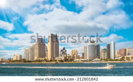 Downtown City of San Diego, California USA