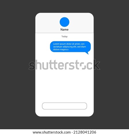 Mobile ui kit messenger. Chat app template. Social network concept. Mock up. IMessages. Iphone. SMS. Chat. Facebook. Whatsapp. Telegram. WeChat. Line