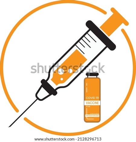 Illustration vector graphic of vaccine, fit for healthy and body immune from virus attack
