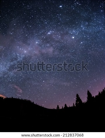 Milky Way above Teide National Park at Tenerife