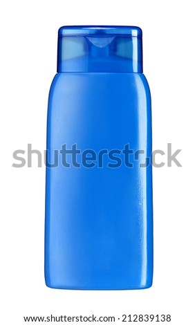 Plastic lotion bottle / studio photography of plastic bottle for shampoo - isolated on white background 