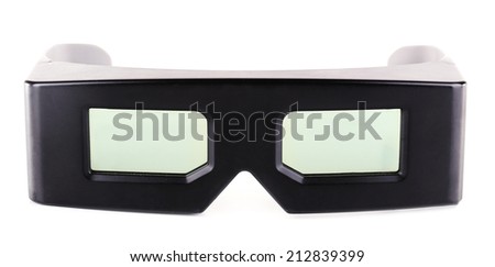 3D glasses, isolated on white
