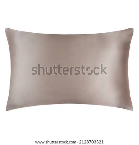 Silk Bed Pillowcase 100% Mulberry. silk fabric, products. pillows, pillowcases, bedding Royalty-Free Stock Photo #2128703321