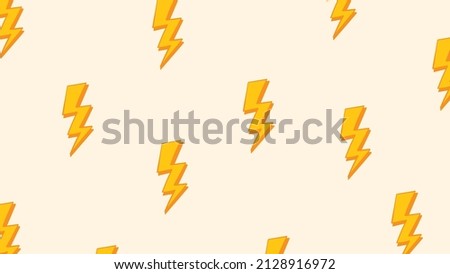 Cute background with lightning free vector