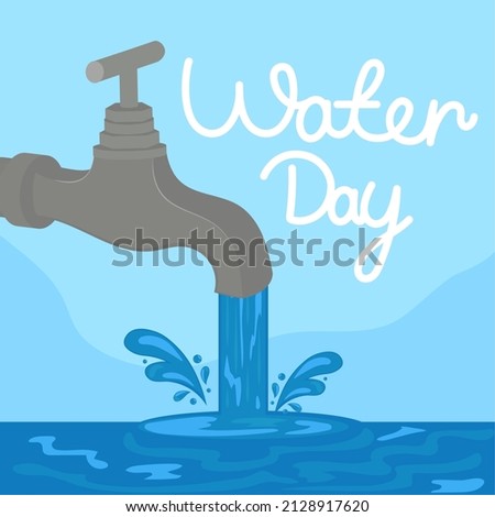 water day greeting card style