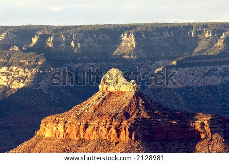 Grand Canyon view from Bright Angel Lodge - landscape format