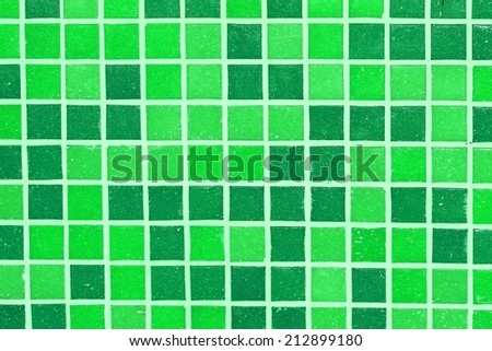 Swimming pool texture background. green color