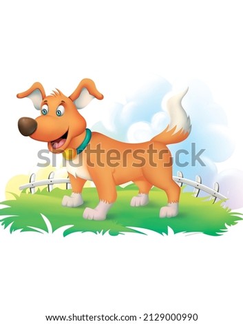The dog cartoon image picture illustration