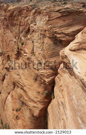 red rock in arizona, usa - portrait format
