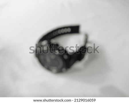 Unfocused blur image of a wristwatch