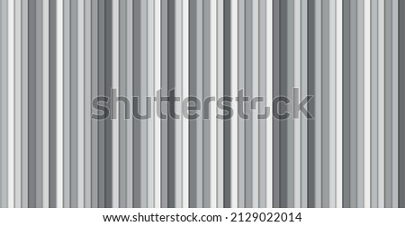 Light vertical lines on a gray panoramic background - Vector illustration