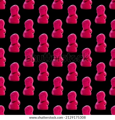 Seamless pattern from plasticine and clay. Hand made craft vibrant clay texture print. Abstract shapes with clay texture for wallpaper. Funny background for packing.