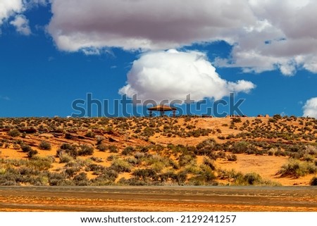 Scenery from the Horseshoe bend, near Page, AZ, USA