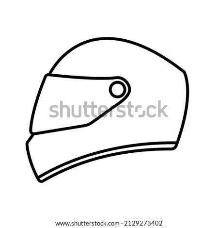 Helmet motorcycle icon. safety symbol. vector illustration
