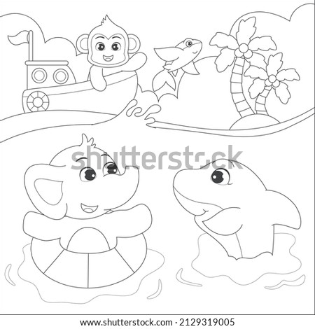 coloring page for kids activity