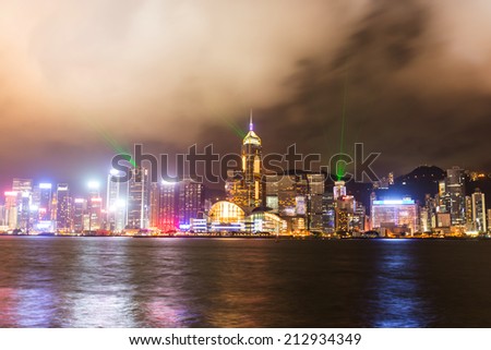Hong Kong city light