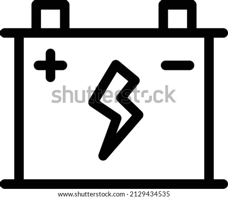 battery Vector illustration on a transparent background. Premium quality symbols. Glyphs  vector icon for concept and graphic design.