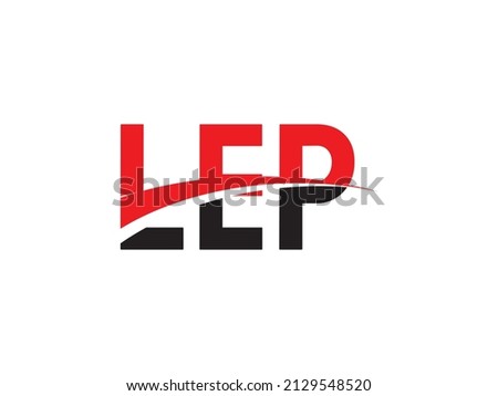 LEP Letter Initial Logo Design Vector Illustration