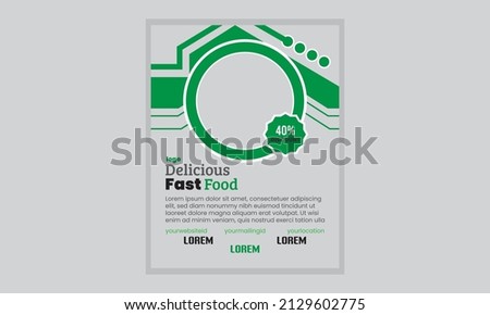 Food Business Vector Flyer Template