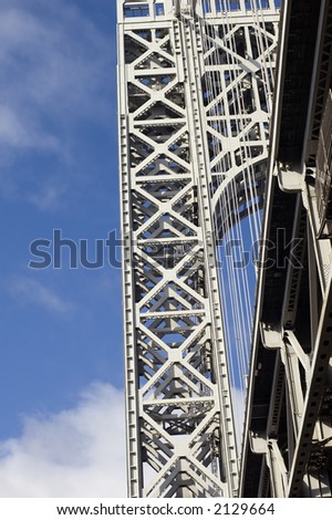 suspension tower of George Washington bridge