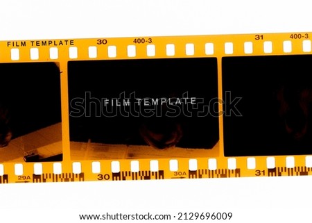 (35 mm.) film collections frame.With black space.film camera.text space.film template.	 Royalty-Free Stock Photo #2129696009