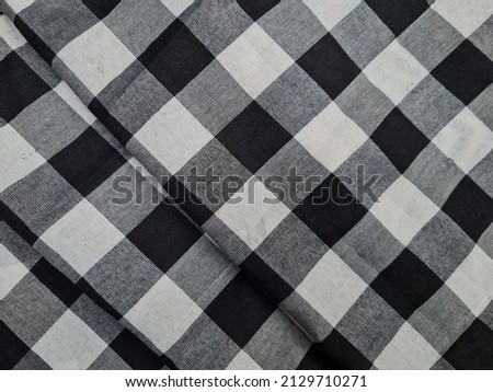 Black and white plaid abstract background photo