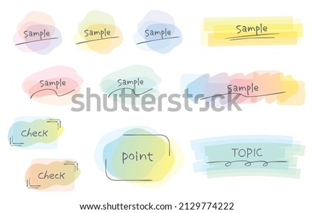 Stylish decoration with watercolor style gradient Royalty-Free Stock Photo #2129774222