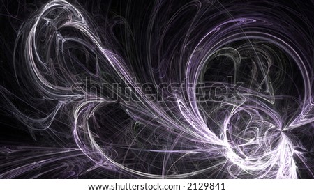 Purple and White Spiral Fractal