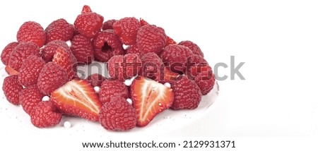 a very tasty cake with strawberries