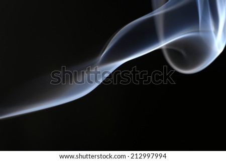 The movement of smoke