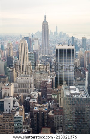 New York City skyline USA