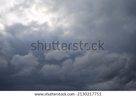 Sky with dark rain clouds