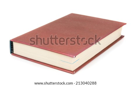 The book. On a white background.