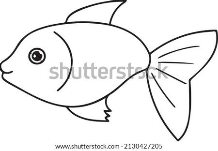 Fish illustration vector any design