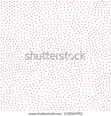 Vector Illustration Of Seamless Red Small Dot Pattern On White Background