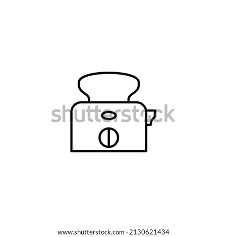 slice toaster icons  symbol vector elements for infographic web